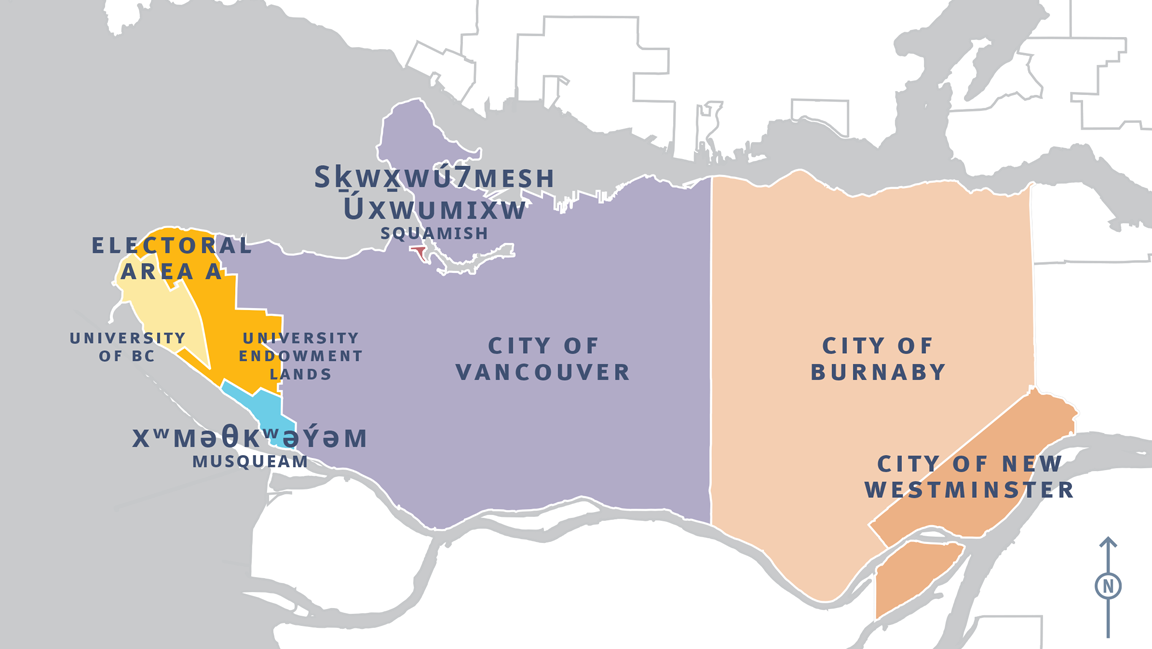 Burrard Peninsula ATP Study Area Map