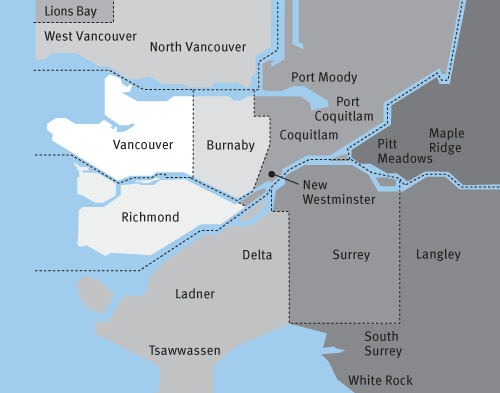 HandyDART fare zone map